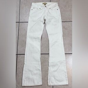 Vintage Y2K Women’s Abercrombie & Fitch Low Rise‎ Bootcut White Jeans 00R